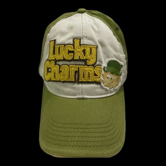 Vintage 2006 LUCKY CHARMS The Leprechaun Hat Cap Green Cereal Irish Shamrock - Picture 1 of 3
